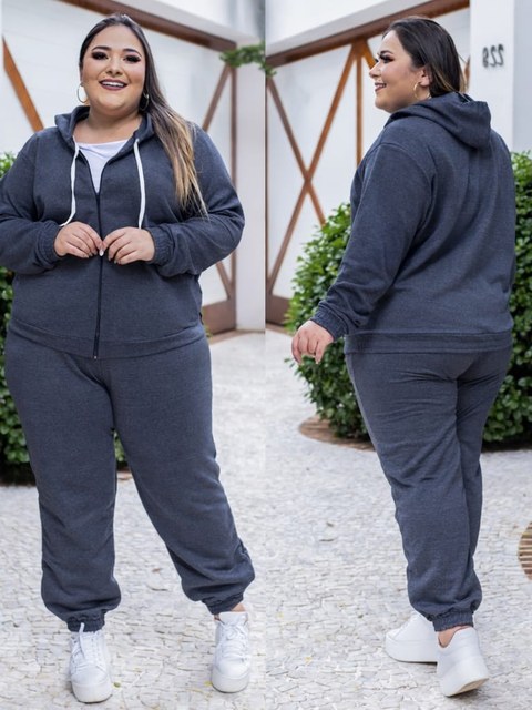 Conjunto Moletom Plus Size