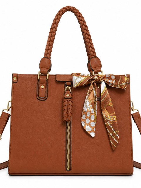 Bolsas femininas casuais e estilosas com lenços.516