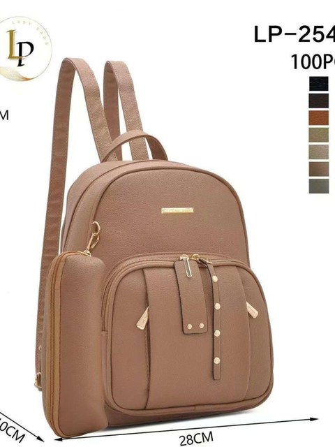 Mochila casual fashion com porta-canetas LP-25409