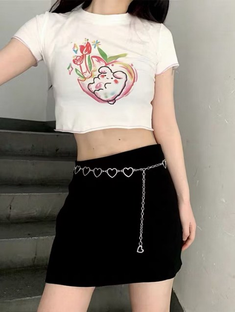 Moda Ajustável Para Mulheres Prata Amor Conto