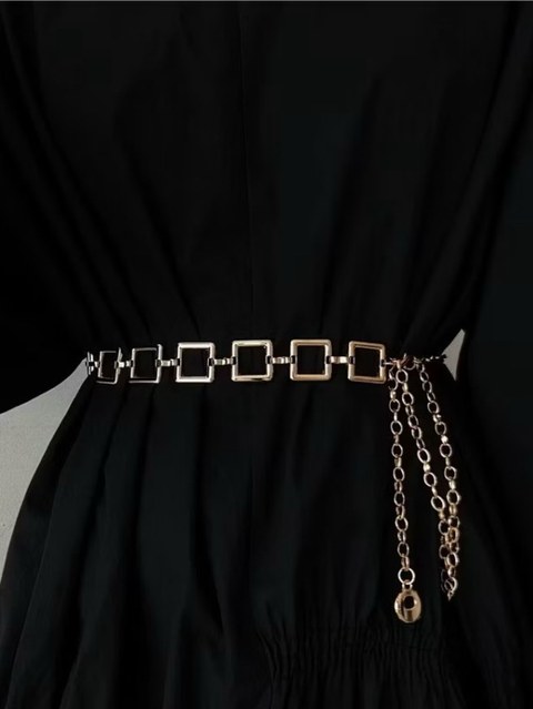 Cintos Corrente Feminino Metal Fashion Blogueiras