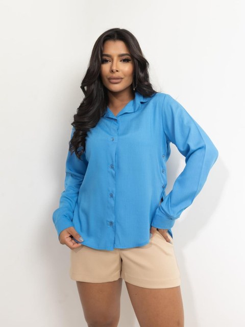 Blusa Eva Botão Lateral