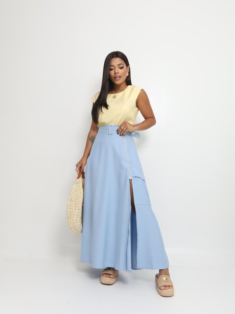 Saia Laura com Ziper