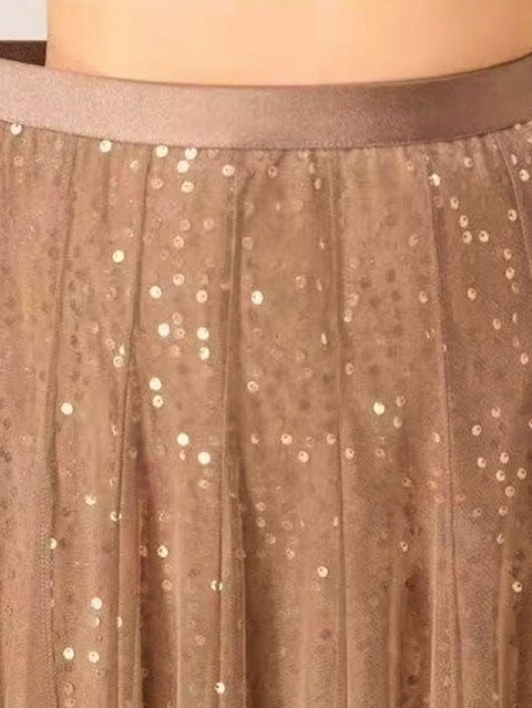 SAIA DE TULE COM PAETÊ ALTA QUALIDADE BRILHO