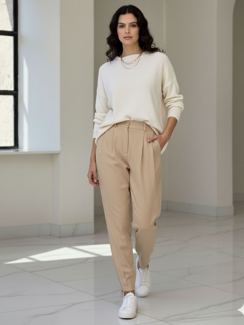 Calça lisa material Marrant tamanho PMG