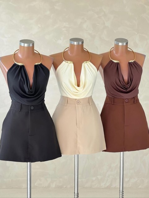 Body feminino arco costa nua suplex cm arco