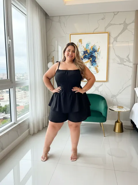 Vestido Macaquinho Plus Size Feminino Tecido Duna