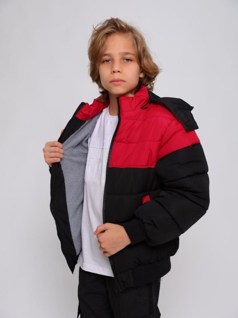 Jaqueta infantil menino nylon forrada