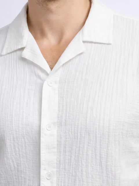 Camisa Texturizada Masculina Tendência