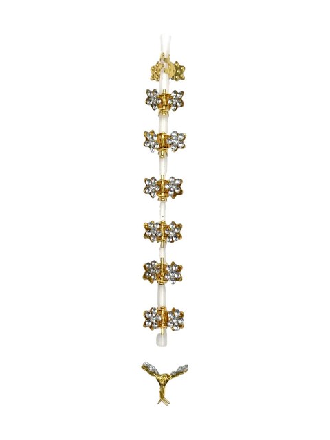 Mini Piranha Cabelo Metal Strass Flor Presilha Kit 80
