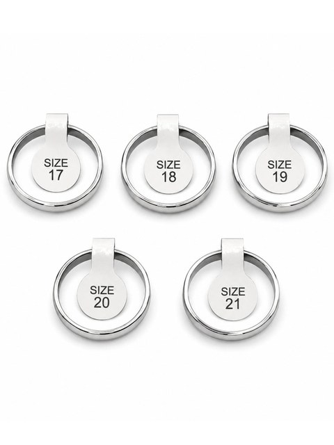 Anel Aliança Aço Inox 316L Prata Liso Plano Compromisso 36Un