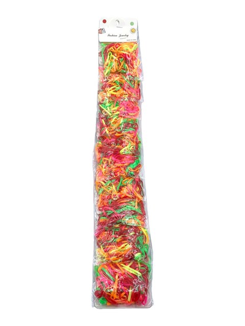 Elástico de Cabelo Liguinha Kit 3 Cartelas 30 Pacotinhos