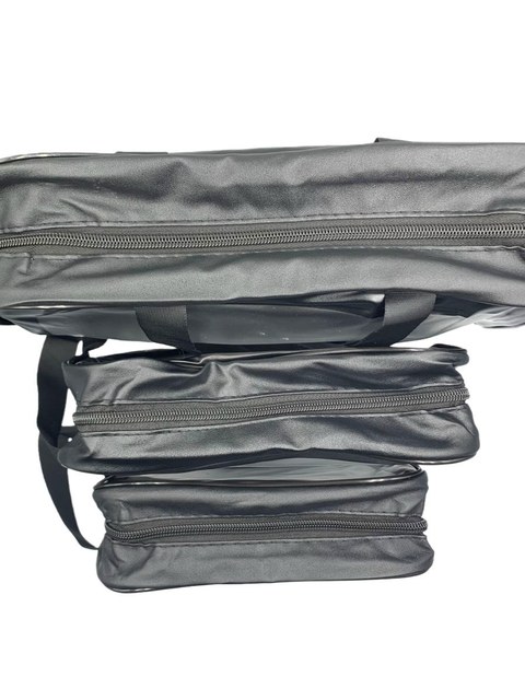 Kit 3 Necessaire Washbag Transparente Impermeável Maquiagem