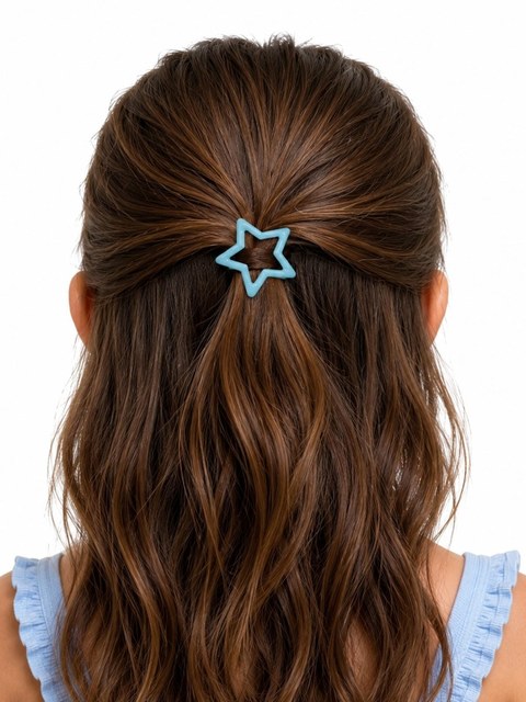 Presilhas Tic Tac Estrela Cabelo Infantil Menina Kit 120 Pc
