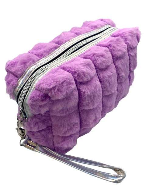 Necessaire Estojo Pelúcia Felpudo Maquiagem Escolar Viagem