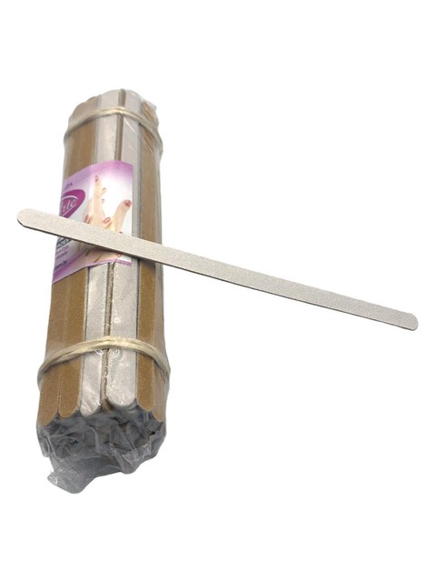 Lixas de Unha Parda Dupla Face para Manicure Kit 100