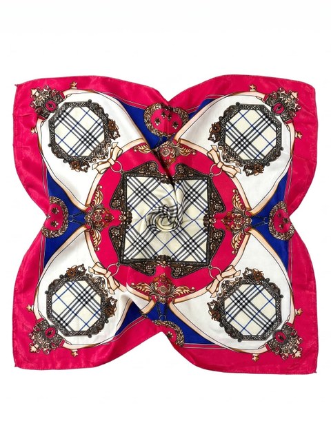 Lenço Echarpe Quadrado 50x50cm Estampa Classica Retro 12 PC