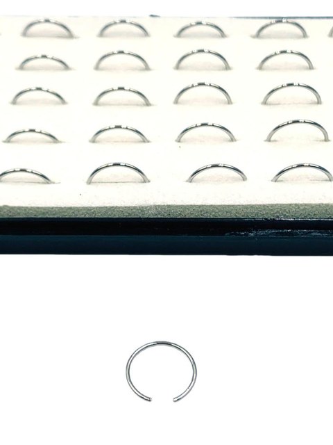 Piercing de Nariz Argola Aco Cirurgico Fina Caixa 40 Unid