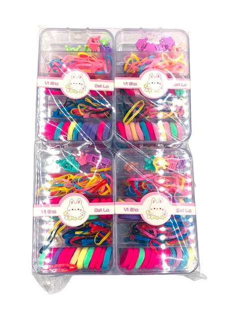 Kit 12 Caixa Organizadora Acessorio Cabelo Infantil Menina