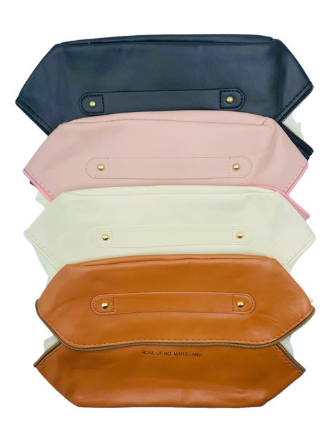 Necessaire Maquiagem Viagem Couro Impermeável Organizadora