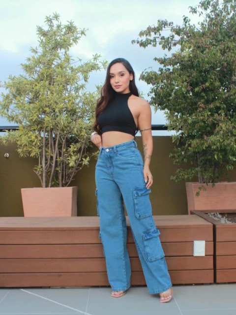Calça Cargo 4 Bolsos Clara