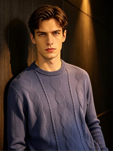Suéter tricot masculino Aussie