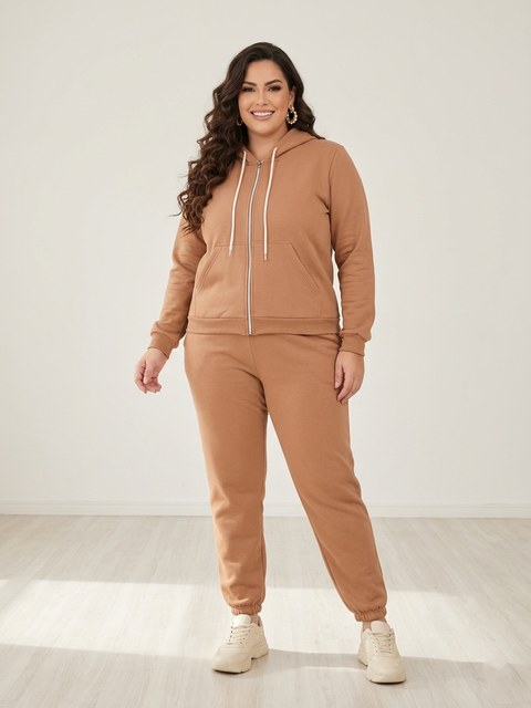 (Conjunto Moletom )Plus Size Feminina**