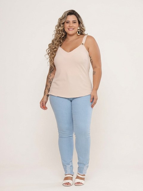 (Regata Duna Botao Plus Size)**