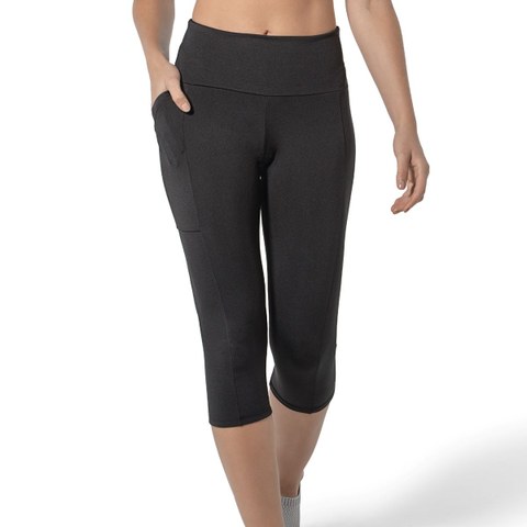Calça Legging Corsário Fitness Com Bolso Feminino Demillus 274