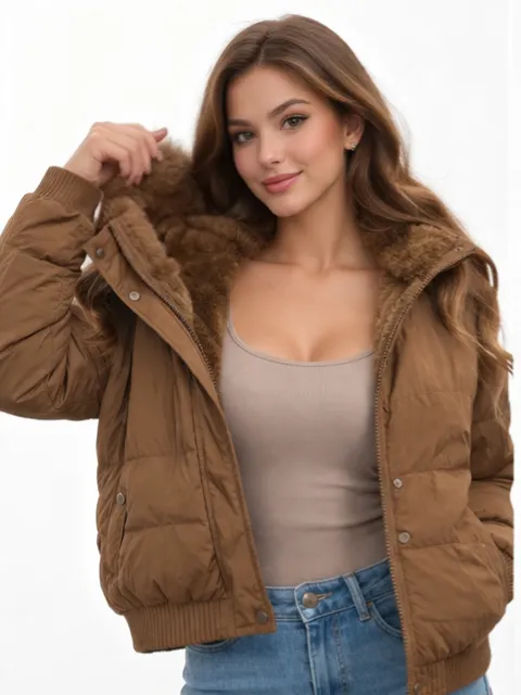 Jaqueta puffer feminina