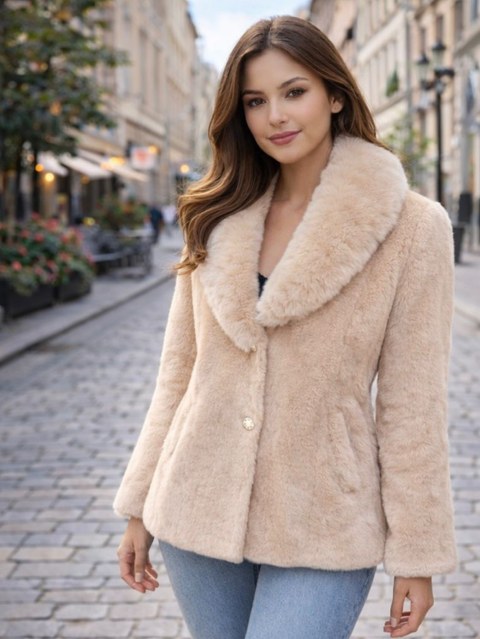 Parka feminina em pelucia
