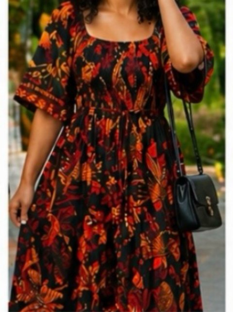 Vestido mídi Dandara