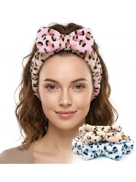 Faixa de Cabelo Maquiagem Skincare Lavar Rosto Fofa 12 Peças