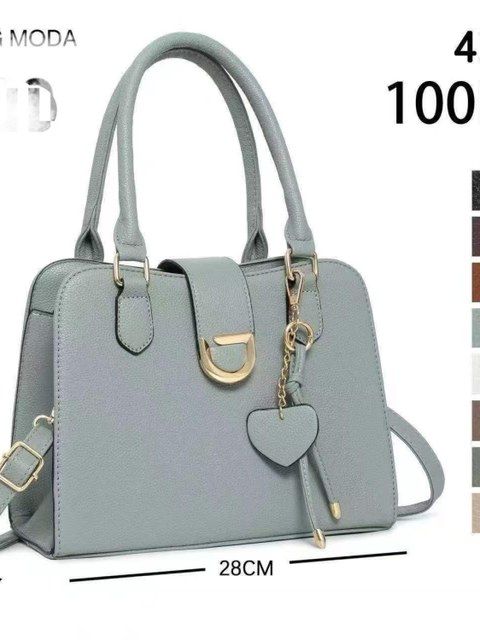 Bolsa grande feminina com chaveiro