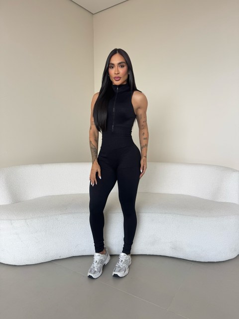 Macacão fitness feminino poliamida premium