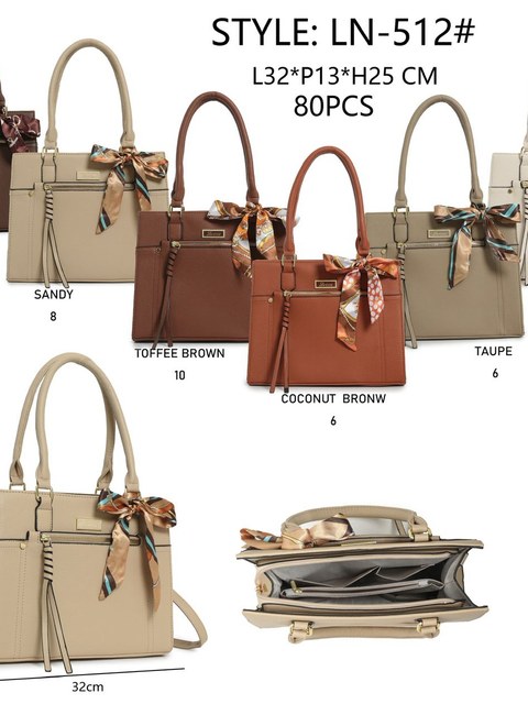 Bolsa grande com lenço