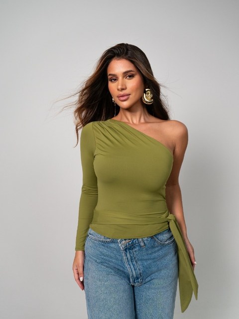 Blusa Nula Manga em Poliamida
