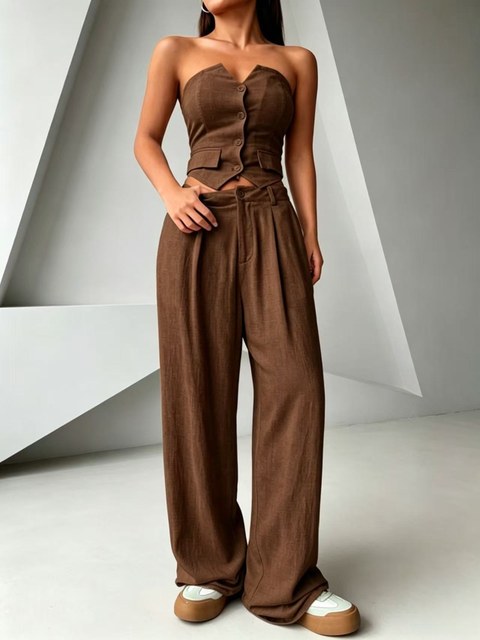 conjunto top com calca