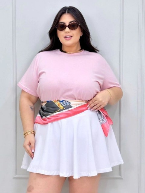 T-Shirt Plus Size Feminina
