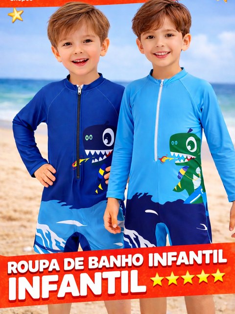 Macaquinho UV infantil menino Natação Praia Piscina