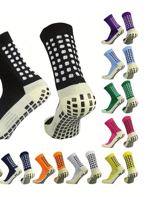 MEIA CANO ALTO ANTIDERRAPANTE KIT 12 PARES FUTEBOL