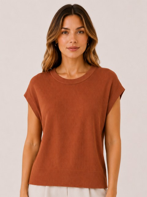 Blusa Canelada Viscose Manga Japonesa Premium #825