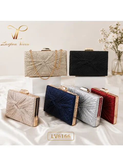 Bolsa Clutch Festa(LV6166)Feminina Brilho Elegante Strass