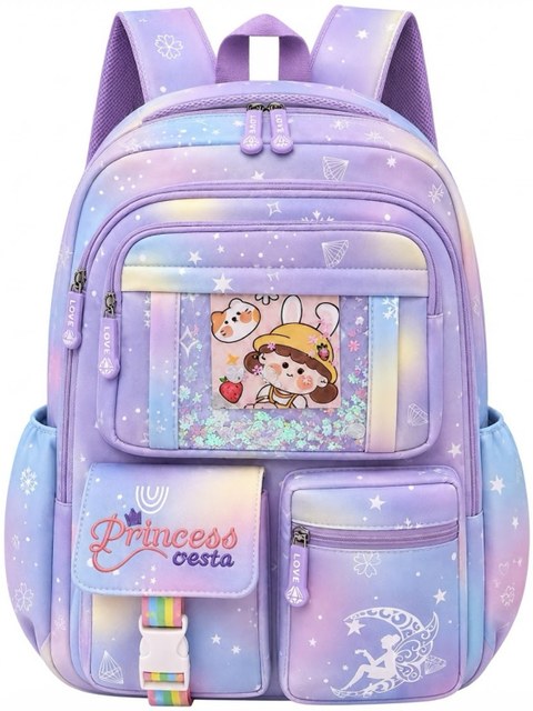 Mochila Feminina Escolar Impermeável Mochila Porta Canetas