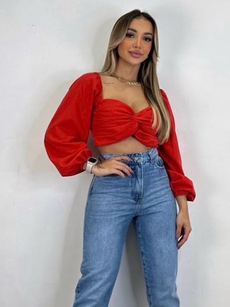 Cropped de Linho
