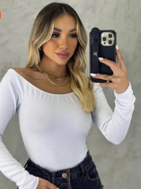Body Canelado Atoalhado Louise