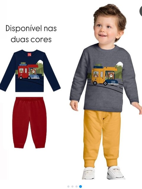Conjunto Infantil Masculino Meia estação kyly