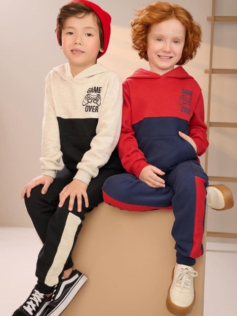 Conjunto Infantil Moletom Flanelado Menino com capuz
