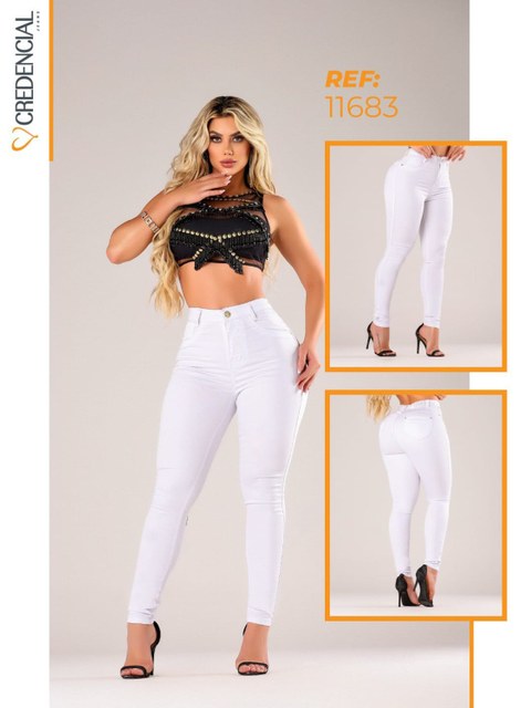 Calça Branca Feminina Cintura Alta