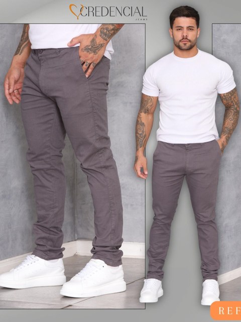 Calça Masculina Bolso faça De Sarja